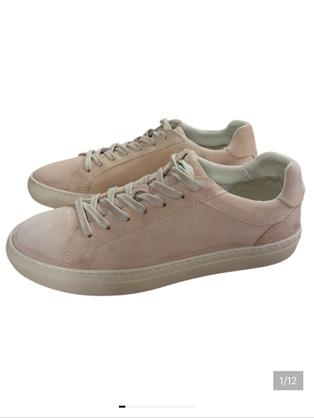 Avellini Pink Suede Sneakers Made in Portugal Size 39